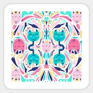 King cat pattern Sticker